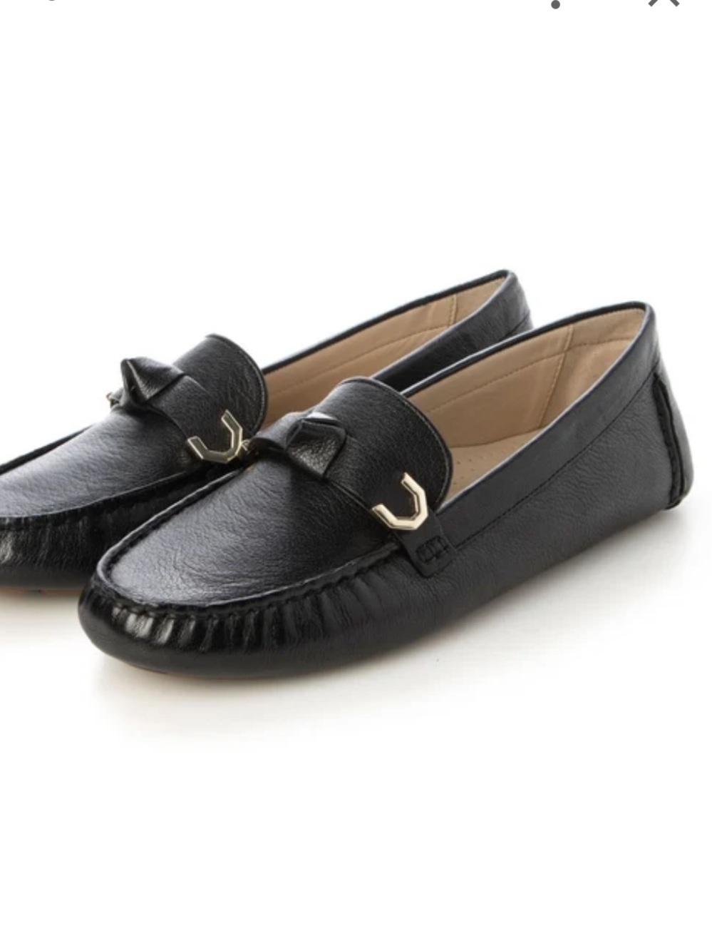 Cole Haan Black Evelyn Bow Driver Loafers Women’s Size 10B